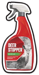 bottle of something called deer stopper